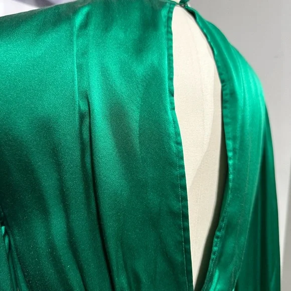 400$ Olivia Von Halle SILK MID-LENGTH DRESS SIZE XS - Picture 3 of 12